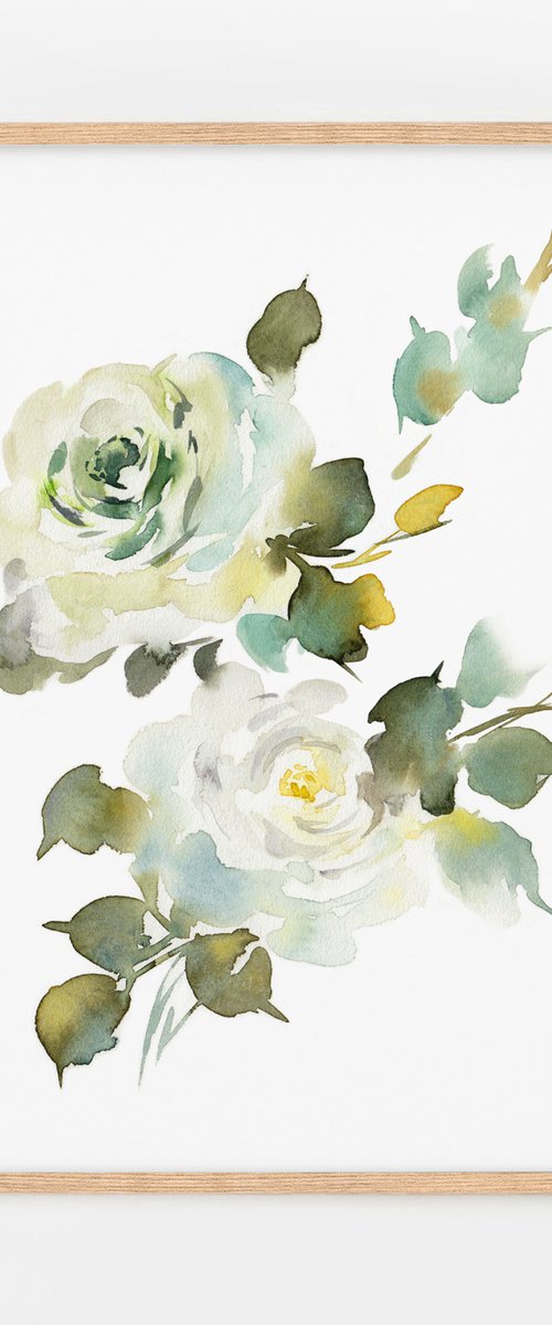 Rose Blooms III by Anja Boban