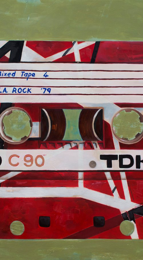 Mixed tape vol 4 - Retro series 79' L.A. ROCK - limited edition print Giclée by Damien Venditti
