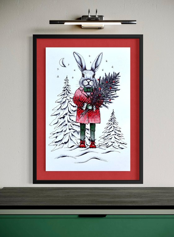 CHRISTMAS GENTLEMAN BUNNY