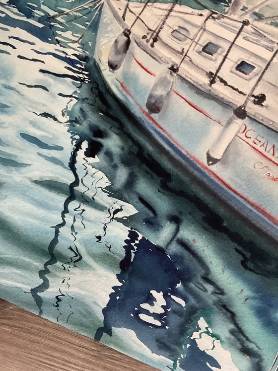 White yacht