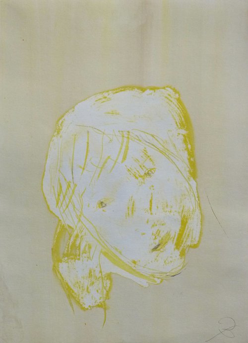 The Yellow Portrait, 29x41 cm - ESA4 by Frederic Belaubre