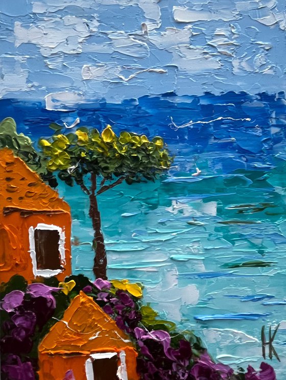 Amalfi Coast Positano Painting