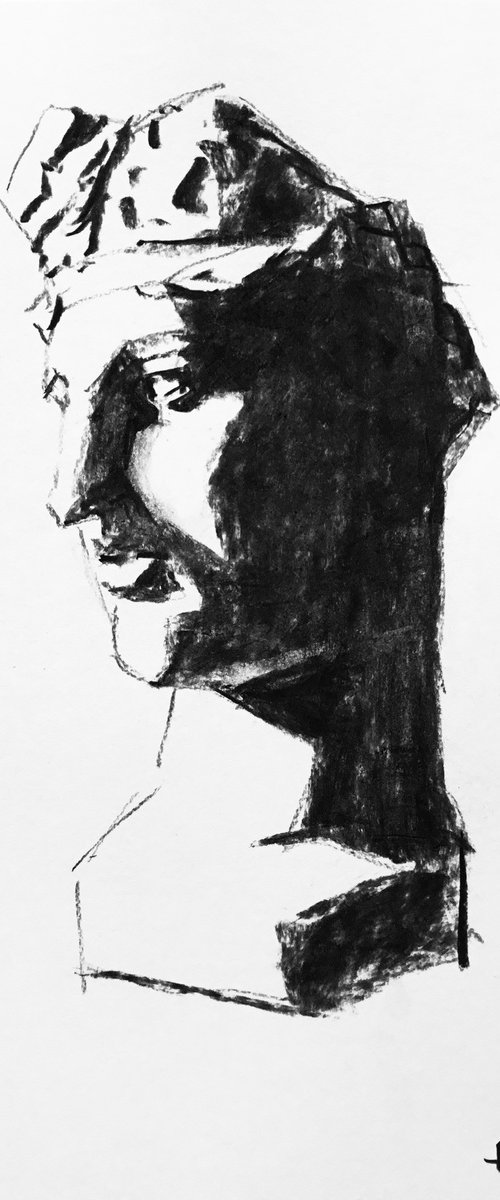 Charcoal Study #4 by Dominique Dève