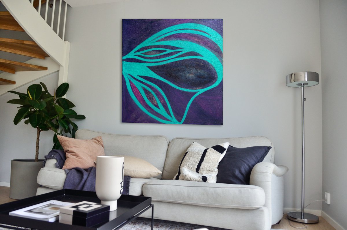  Wild Amethyst By Cornelia Petrea, 35 X 37, Artwork For Sale On Artfinder