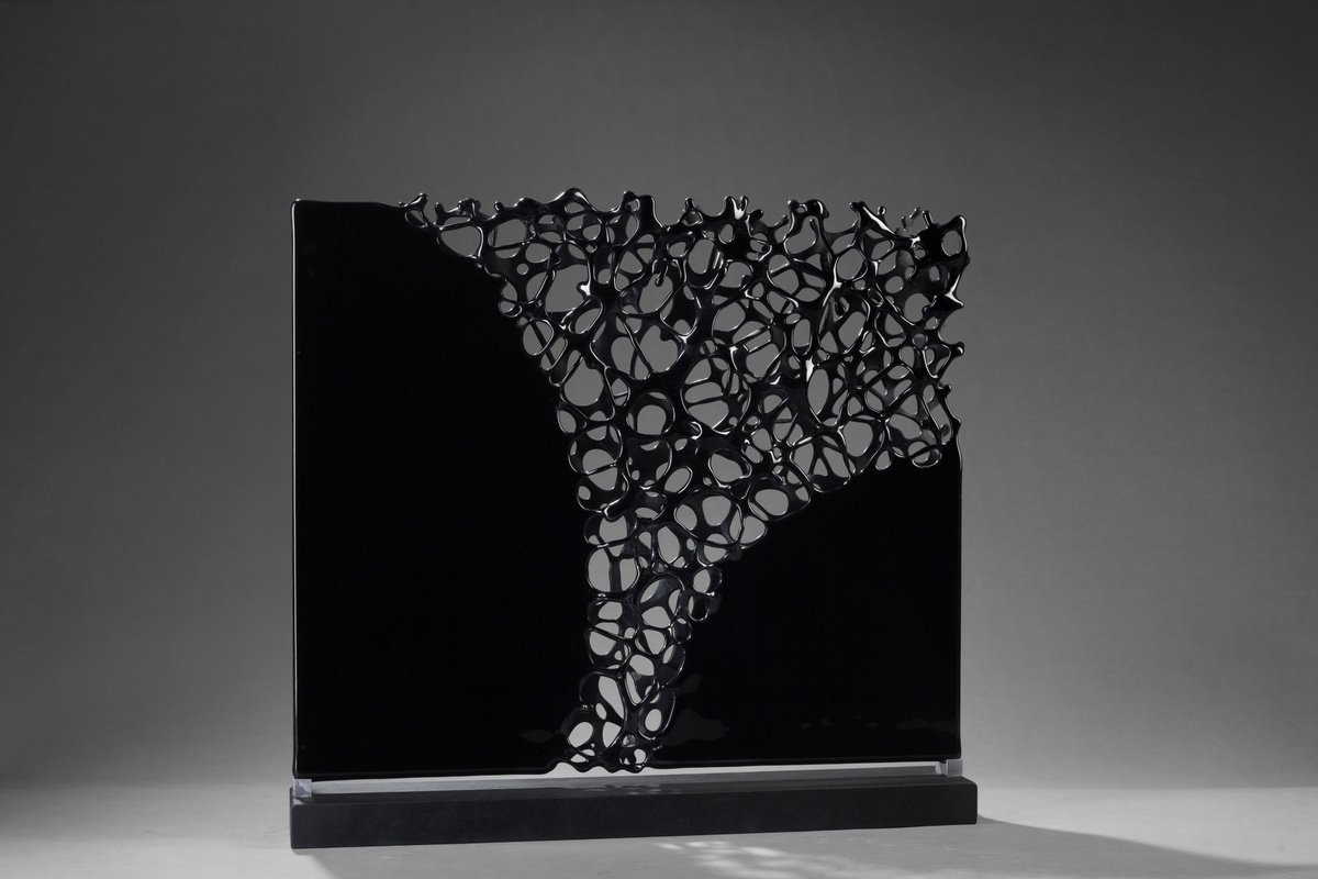 Organic Abstract Sculpture By Tracy Nicholls, 19 X 18", Ethereality #381, Original Artwork