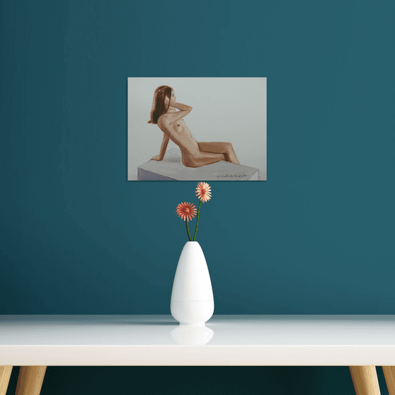 Seated female nude