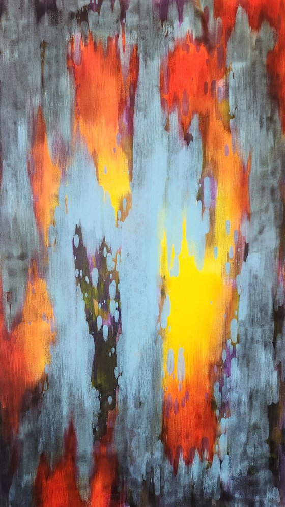 FLARE I - Contemporary Abstract Painting