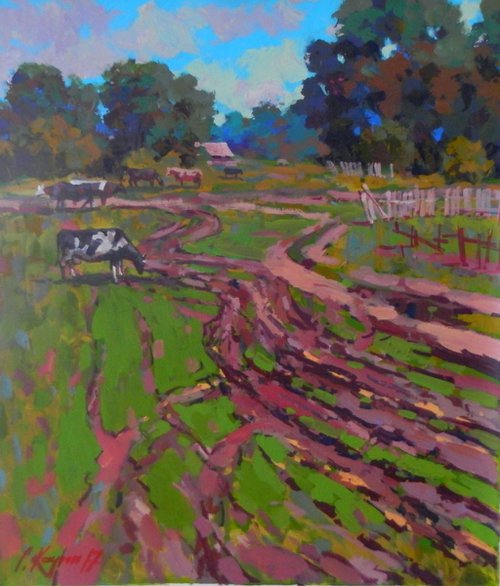 road to pasture by Sergey  Kachin