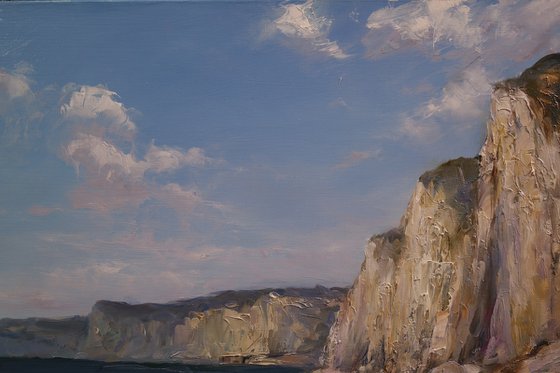 "Light over the rocks"