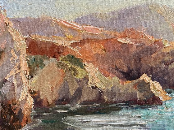 Point Lobos Late Afternoon Plein Air Landscape