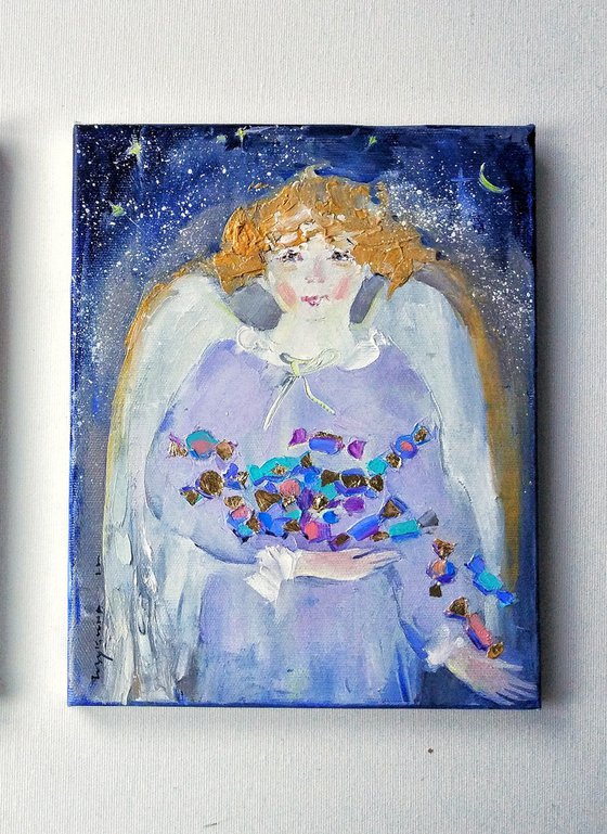 Christmas angel with sweets