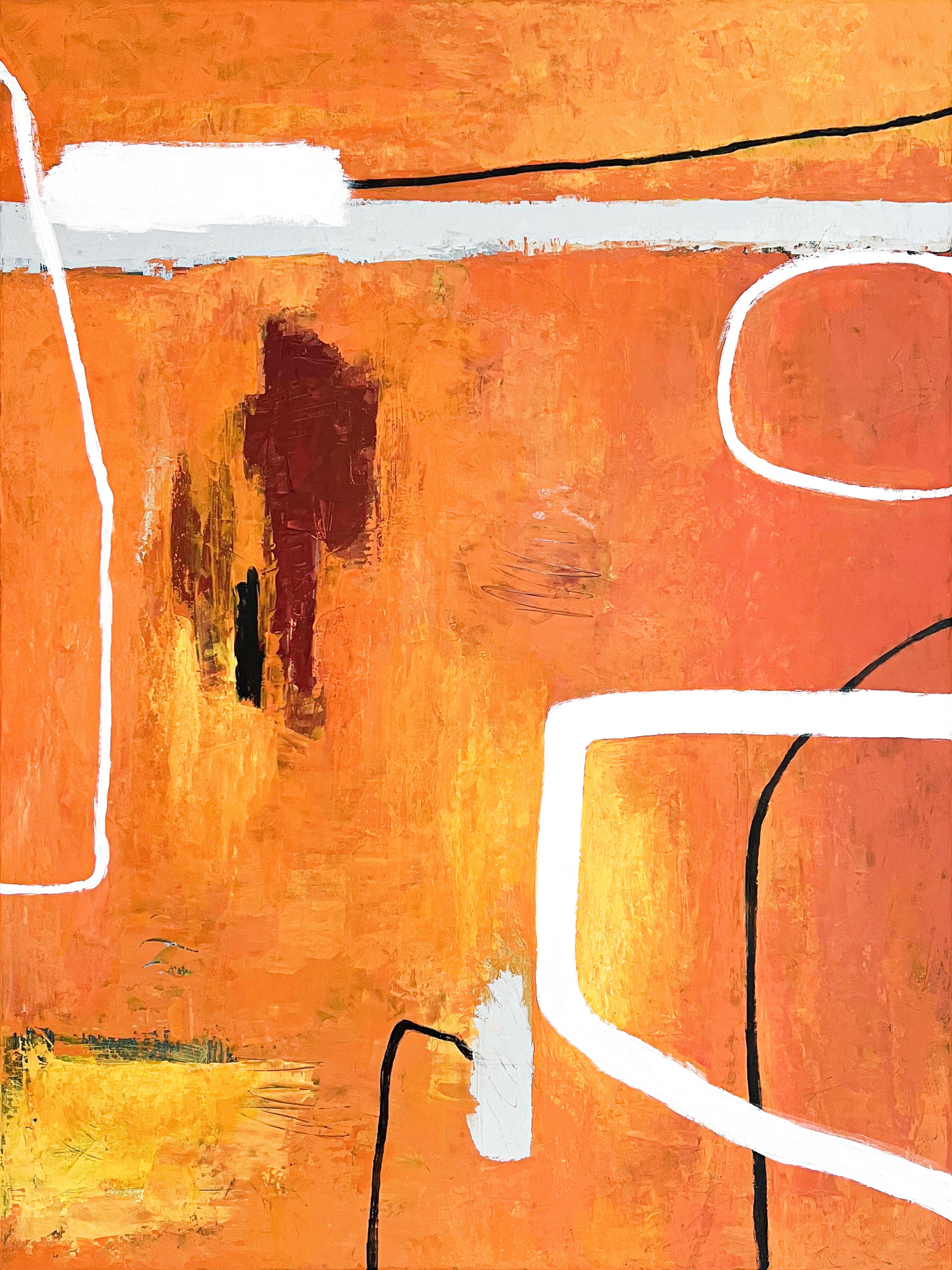 Abstract Acrylic Painting By Hyunah Kim, 33 X 43, Sapientia, Original Artwork