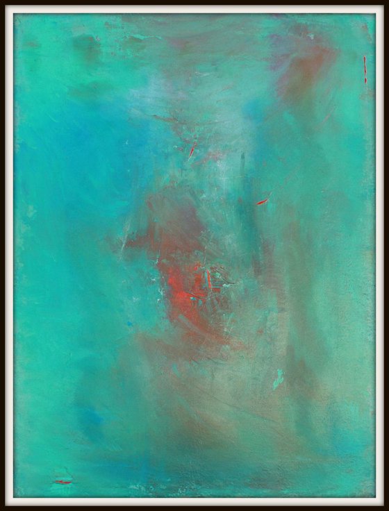 Teal Green Blue Abstract