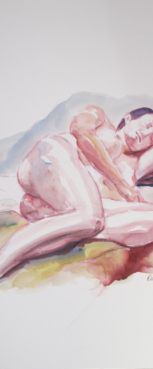 Reclining female nude by Rory O’Neill