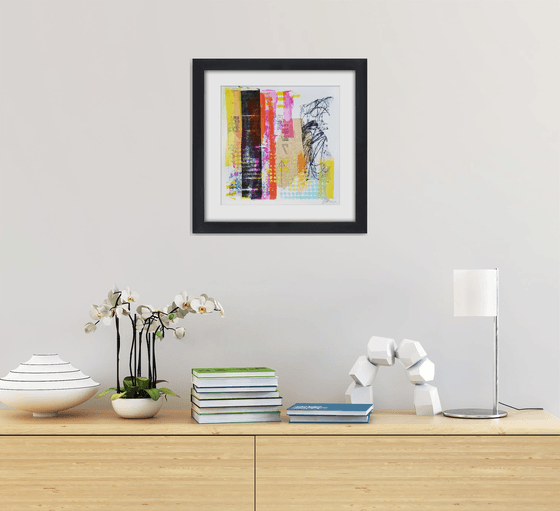 Reset - Framed and ready to hang - original abstract painting