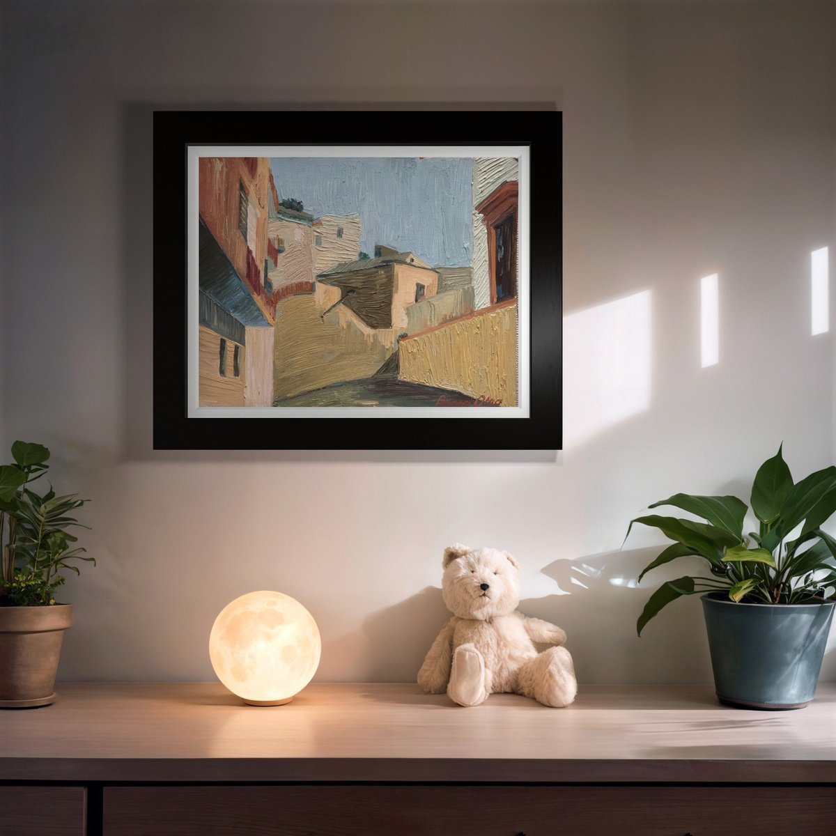 Little Cityscape By Olga Pascari, 12 X 9, Artwork For Sale On Artfinder