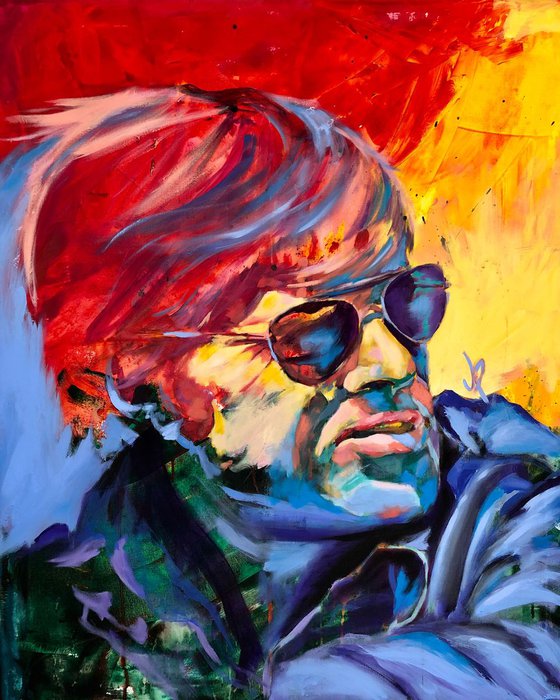 Robert Redford Portrait Acrylic on canvas 81x100cm