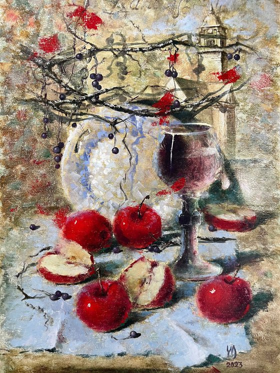 Red Apple Autumn Still life