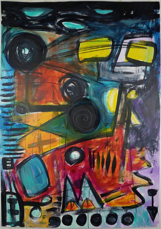 Place to Hide Original Painting A1 size