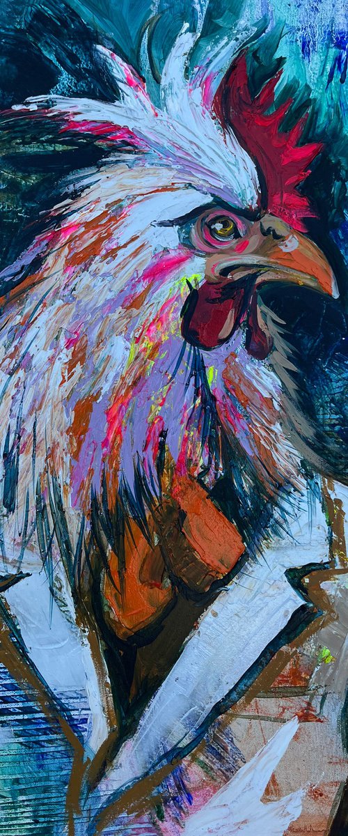 The Dandy Rooster by Maria Kireev