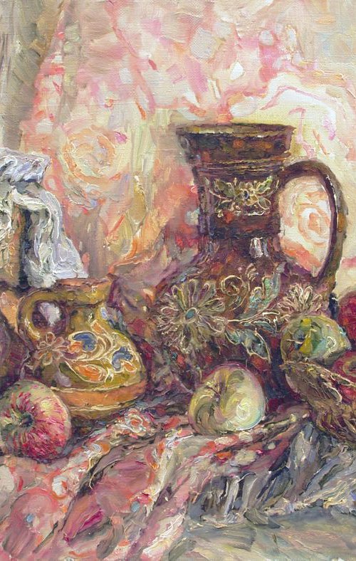 Apples and ceramics by Olena Brazhnyk