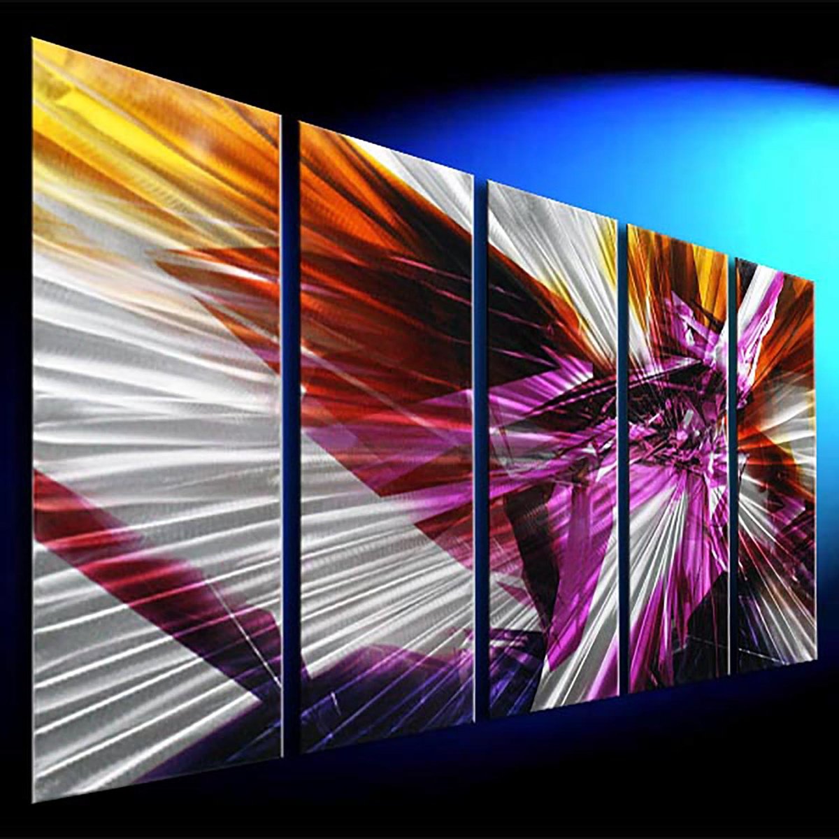 Abstract Painting By Dong Su, 64 X 25, The Magnificent Illusion, Original Artwork