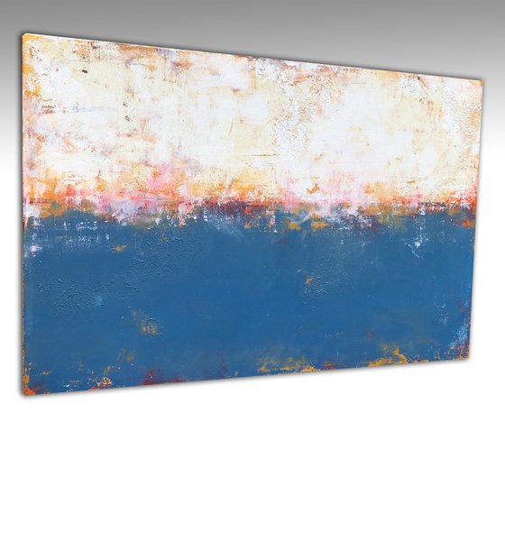 raw border blues (120 x 80 cm) Dee Brown Artworks