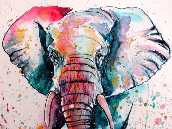Playful elephant II