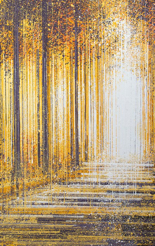 Avenue Of Trees At Sunset by Marc Todd