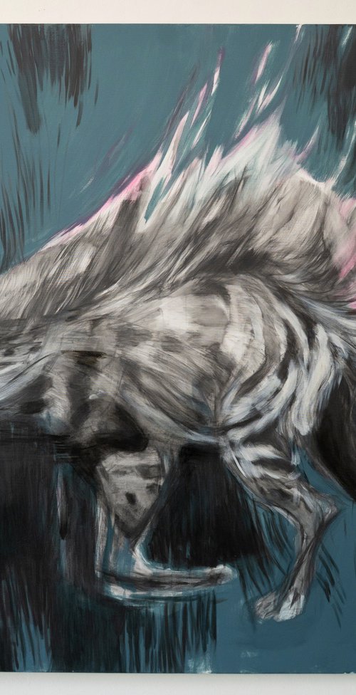 Burning hyena by Cynthia Gregorová