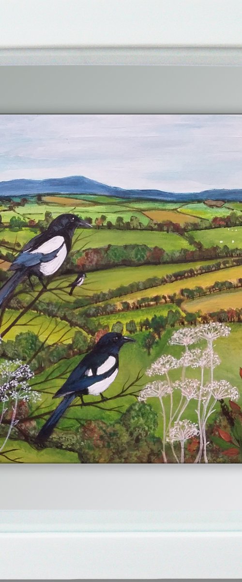 A mischief of magpies by Carolynne Coulson