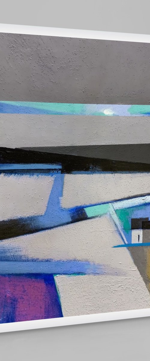 Winter Abstract Landscape by Evgen Semenyuk