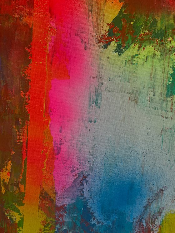 Abstract Red and Yellow