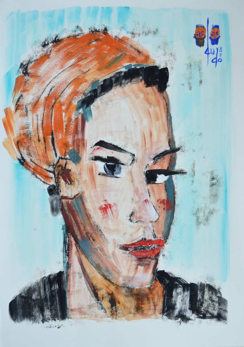Portrait of a young girl by Gurgen Arutunyan
