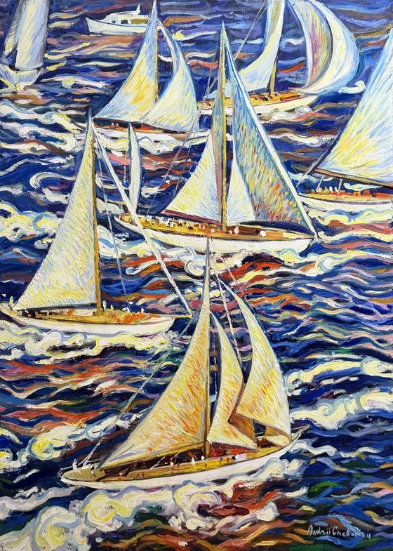 Sails of freedom in Saint-Tropez