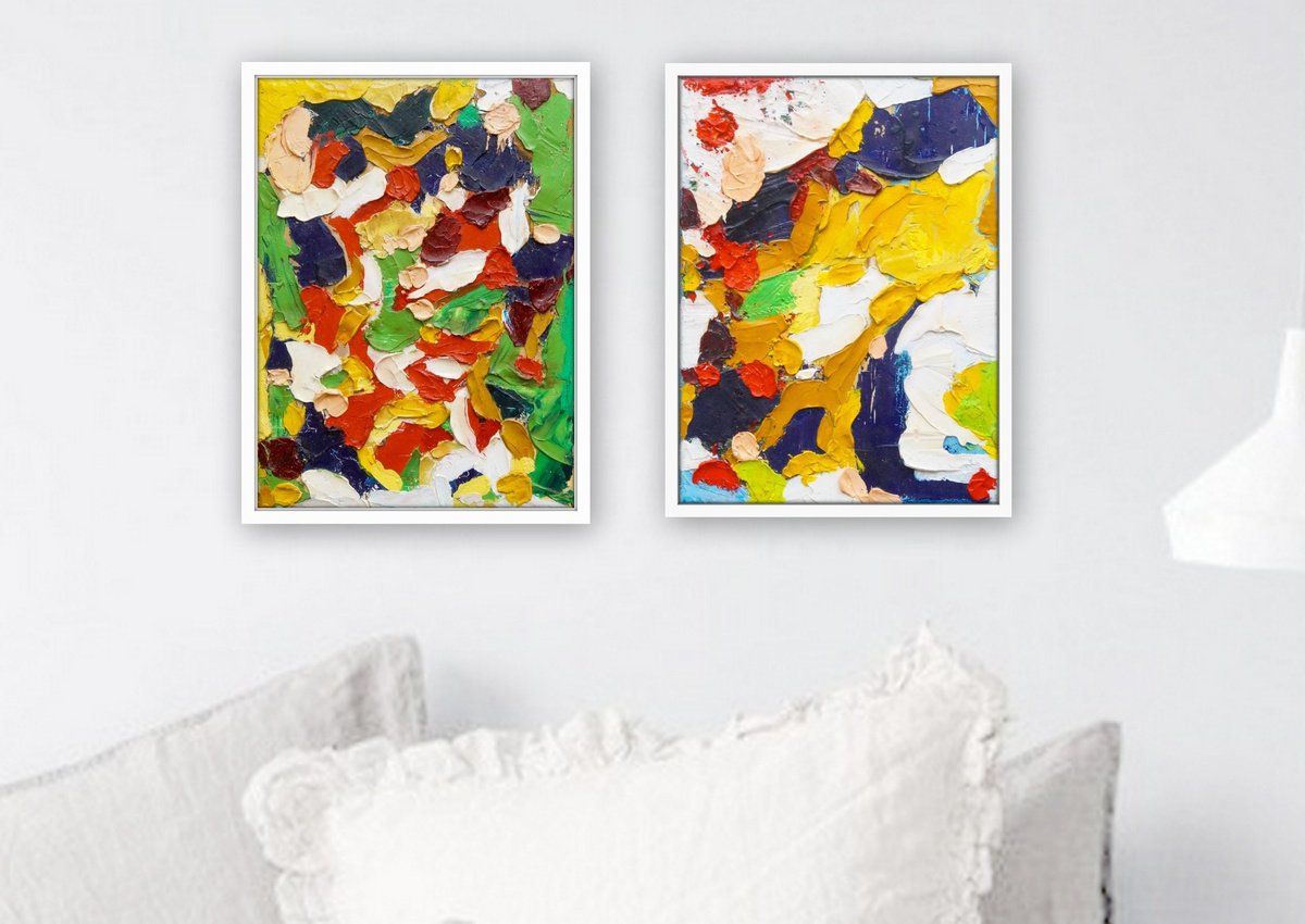 Expressive Oil Painting , Abstract Artwork By Nadia Moniatis, 7 X 9, Artwork For Sale On Artfinder