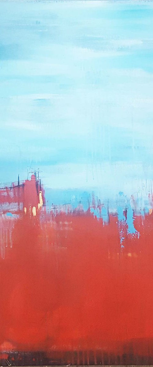 N – abstract colorfield by Stefanie Rogge