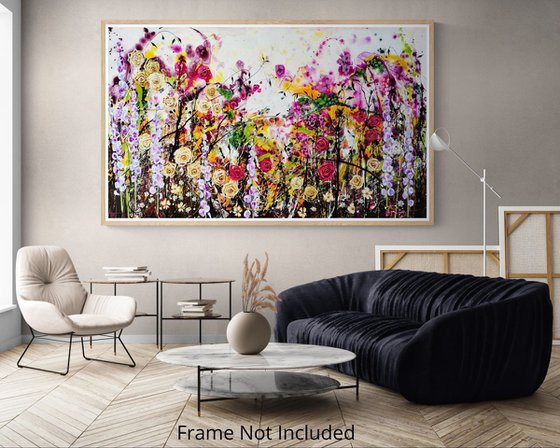 Roseberry Fields Abstract Floral Landscape