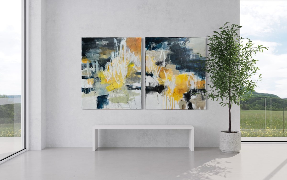 Abstract Acrylic Painting By Ira Ivanova, 40 X 48, Spontaneus-4, Original Artwork