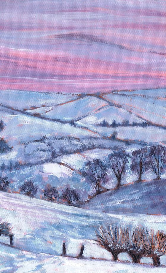 Welsh Hills in Snow