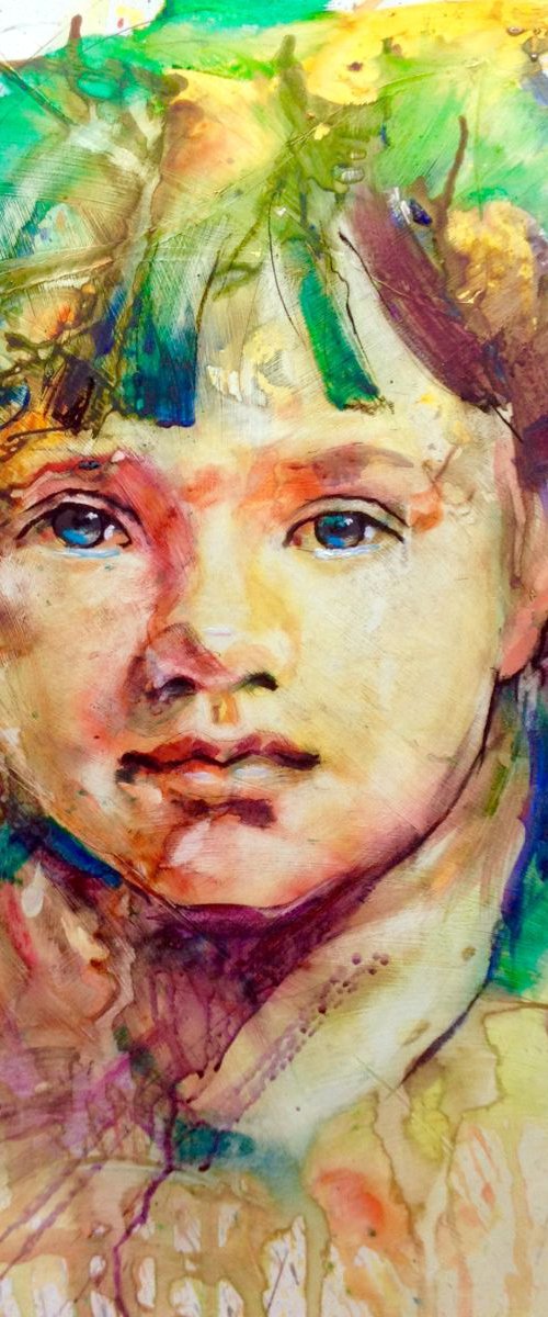Young Boy by Anthony Barrow BA(Hons) Fine Art