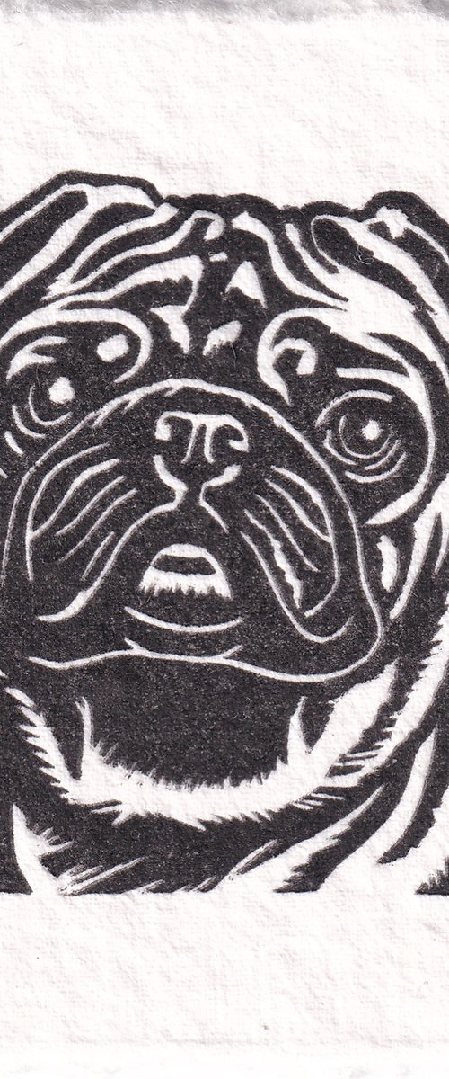 Pug Mix Mini Print by TARA SLATER