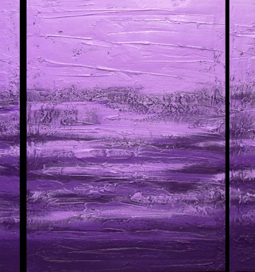 Purple Triptych by Stuart Wright