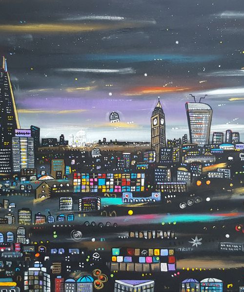 New Big Night Time London by Maria Luisa  Azzini