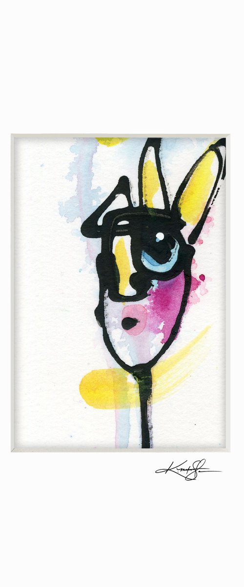 Little Funky Face 39 - Abstract Painting by Kathy Morton Stanion by Kathy Morton Stanion