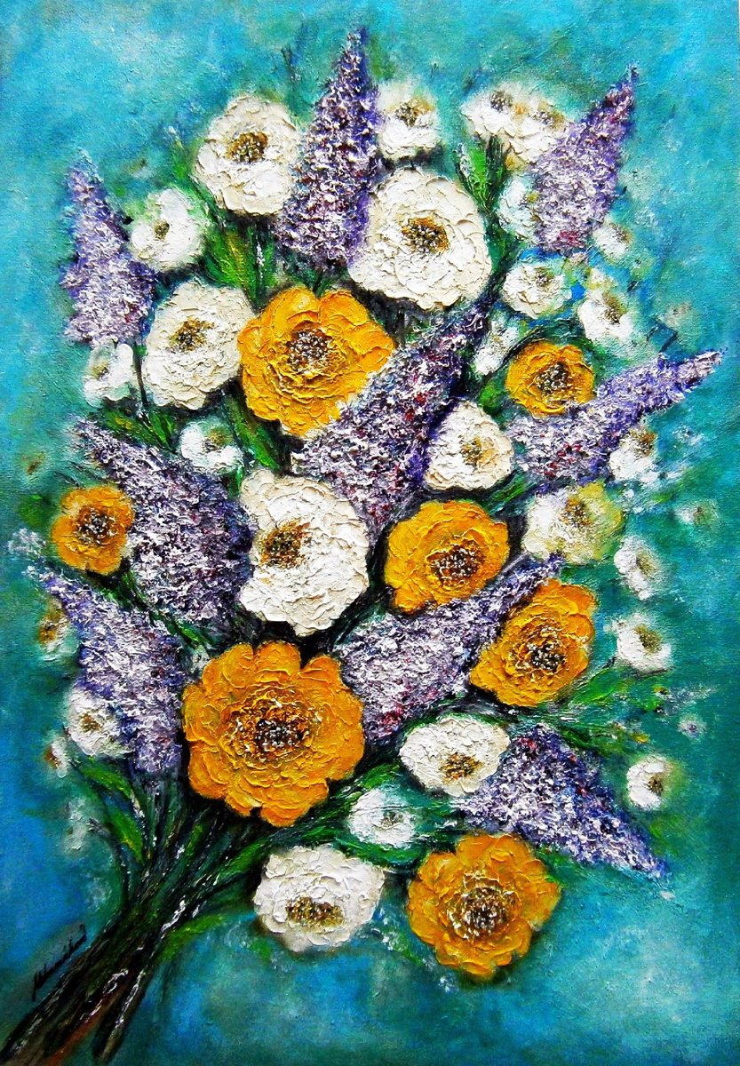 Bouquet of flowers by Em�lia Urban�kov�