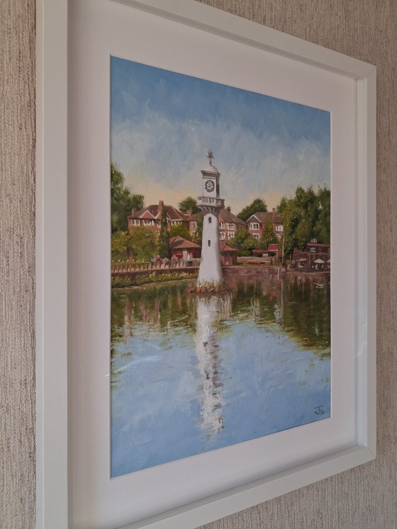 Roath Park Lake/The Scott Memorial