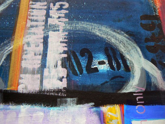 Study for Metropolis - Piccadilly Circus #2 (London, Eros, Piccadilly Circus, urban landscape semi abstract artwork)