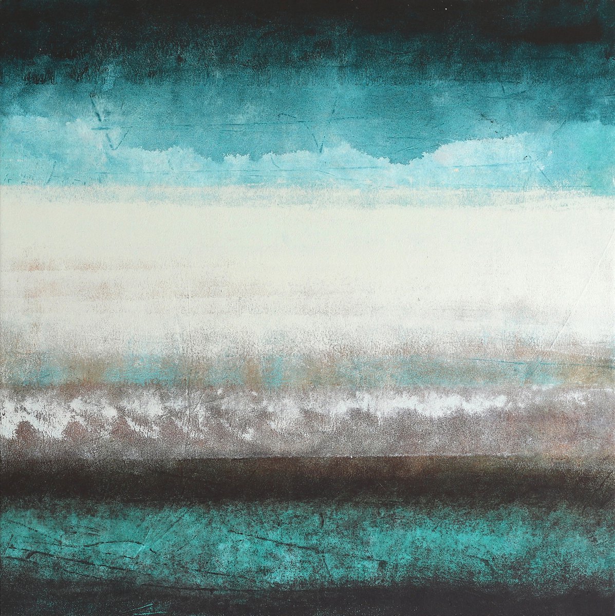 Abstract Acrylic Painting By Rokas Berziunas, 47 X 47", No. 19-22 (120 X 120 Cm), Original Artwork