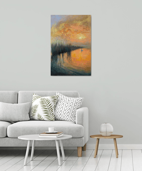 Dawn over the Long Marshes